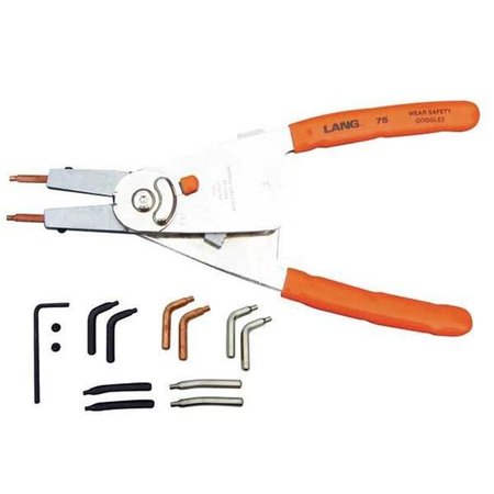 LANG Lang  LNG-75 Quick Switch Pliers With Automatic Ratchet Lock And Tip Kit LNG-75